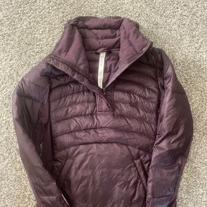 Lululemon quilted half zip active jacket size 6